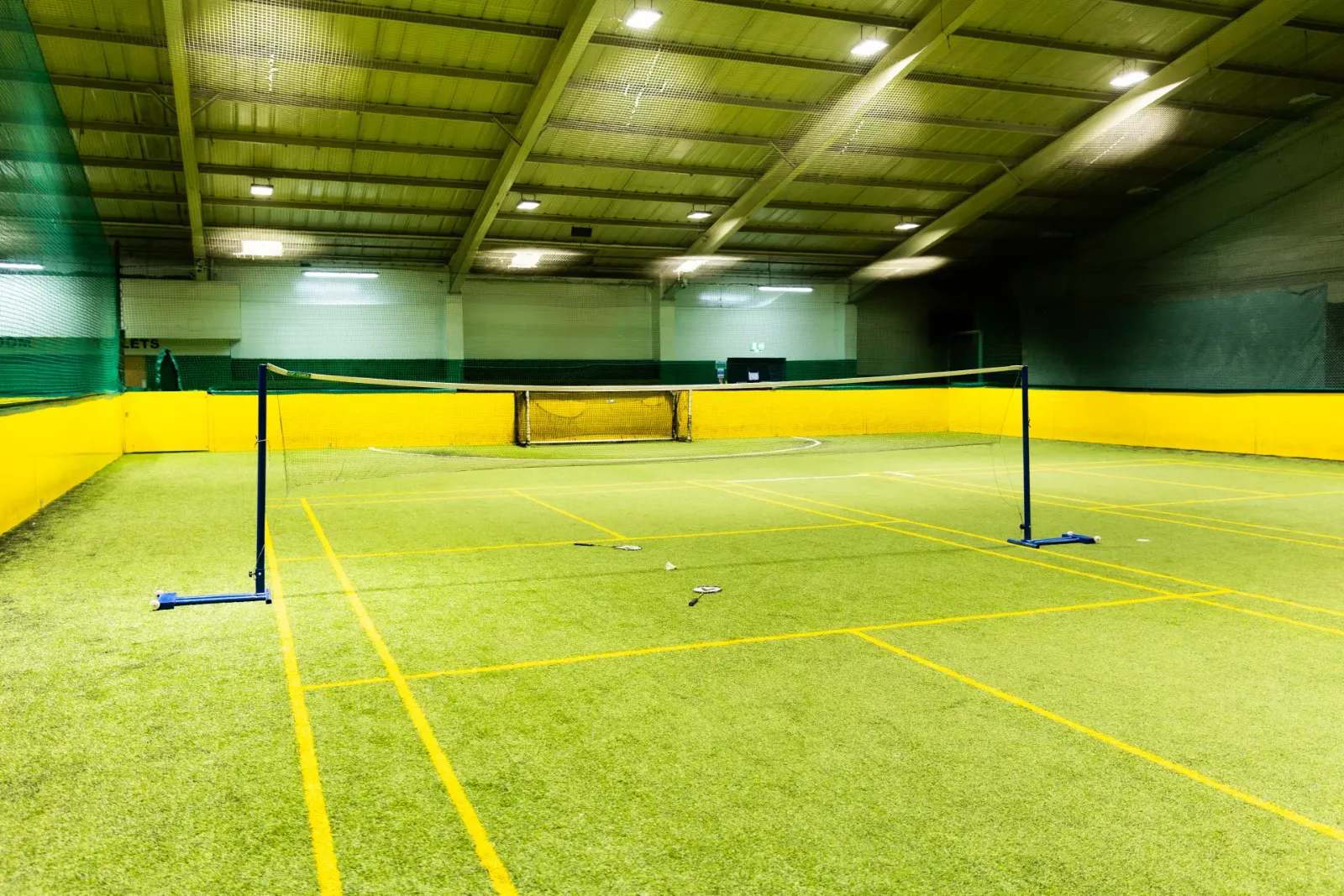 The badminton hall at Frame 2 Complex
