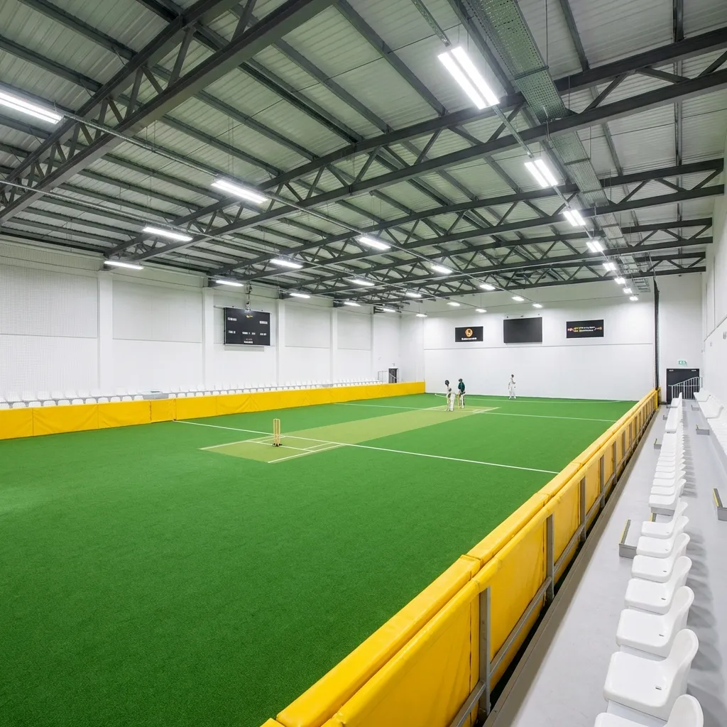 The cricket nets at Frame 2 Complex