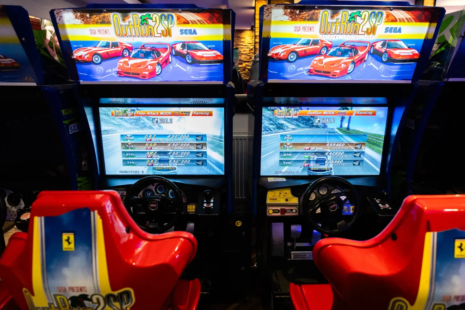 Racing simulators in the Game Arena at Frame 2 Complex