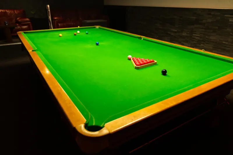 Snooker table at Frame 2 Complex