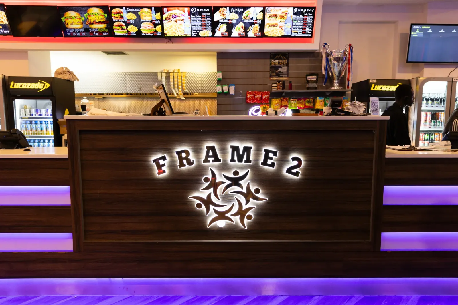 The F2 Diner counter at Frame 2 Complex